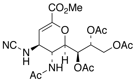 N-Cyano Zanamivir Amine Triacetate Methyl Ester
