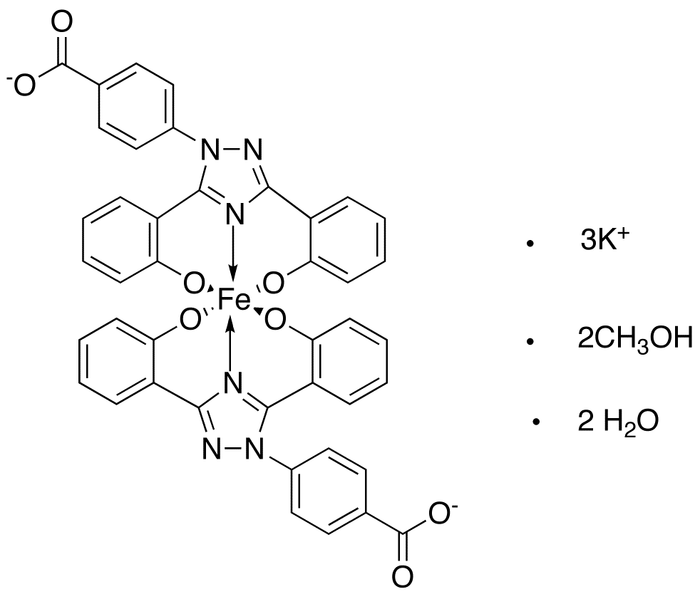 Deferasirox Ferrate(III) Tripotassium Complex Methanoate Hydrate