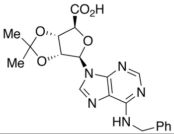 1-Deoxy-1-[6-(benzylamino)-9H-purin-9-yl]-2,3-O-(1-methylethylidene)-β-D-ribofuranuronic Acid