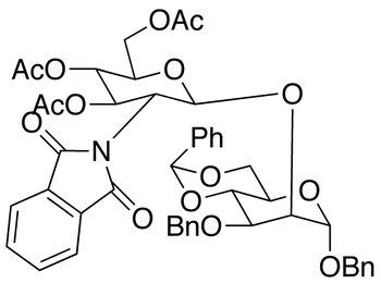 2-O-(2-Deoxy-2-N-phthalimido-3,4,6-tri-O-acetyl-β-D-glucopyranosyl)-3-O-benzyl-4,6-O-benzylidene-D-mannose