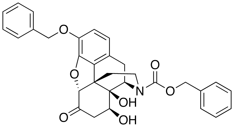 N-Des(cyclopropylmethyl)-N-(phenylmethoxy)carbonyl-3-O-benzyl 8β-Hydroxy Naltrexone