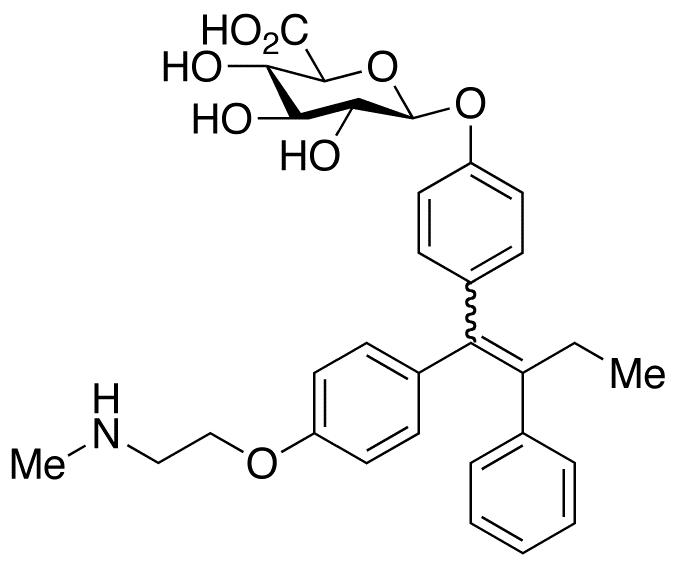 N-Desmethyl-4-hydroxy tamoxifen β-D-glucuronide