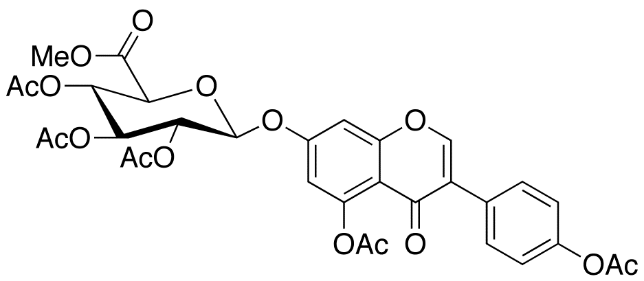 4’,5-Di-O-acetyl Genistein 7-(Tri-O-acetyl-β-D-glucuronic Acid Methyl Ester)