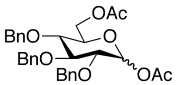 1,6-Di-O-acetyl-2,3,4-tri-O-benzyl-α,β-D-glucopyranose