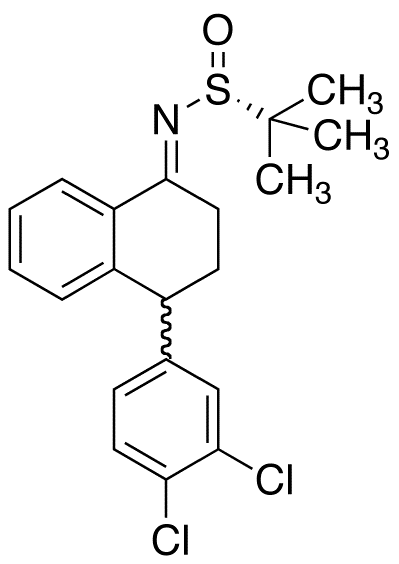 N-[4-(3,4-Dichlorophenyl)-3,4-dihydro-1(2H)-naphthalenylidene]-2-methyl-2-propanesulfinamide(Mixture of Diastereomers)