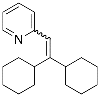 2-(2,2-Dicyclohexylvinyl)pyridine (E/Z Mixture)