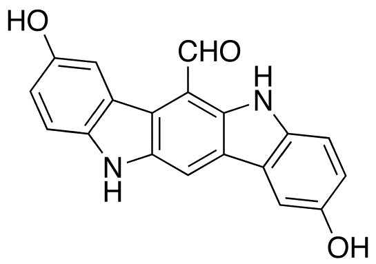 5,11-Dihydro-2,8-dihydroxyindolo[3,2-β]carbazole-6-carboxaldehyde