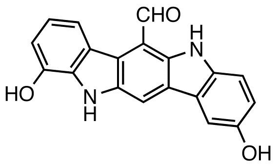 5,11-Dihydro-2,10-dihydroxyindolo[3,2-β]carbazole-6-carboxaldehyde
