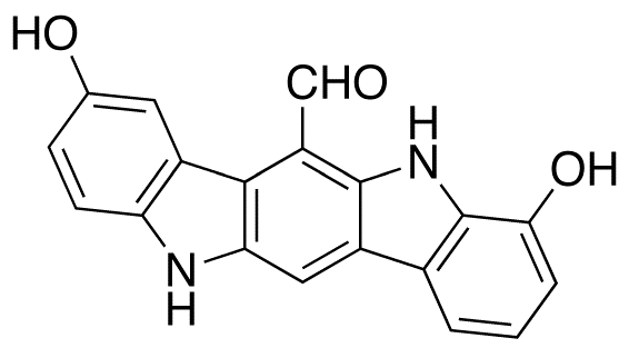 5,11-Dihydro-4,8-dihydroxyindolo[3,2-β]carbazole-6-carboxaldehyde