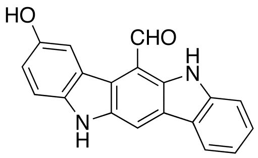 5,11-Dihydro-8-hydroxyindolo[3,2-β]carbazole-6-carboxaldehyde