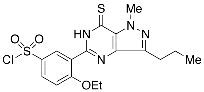 3-(6,7-Dihydro-1-methyl-3-propyl-7-thioxo-1H-pyrazolo[4,3-d]pyrimidin-5-yl)-4-ethoxy-benzenesulfonyl Chloride