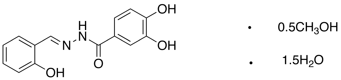 3,4-Dihydroxy-N’-(2-hydroxybenzylidene)benzohydrazide Hemimethanolate Sesquihydrate