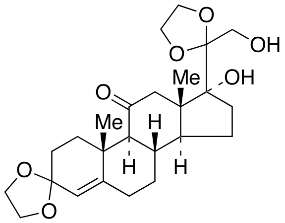 17,21-Dihydroxy-pregn-4-ene-3,11,20-trione 3,20-Diethylene Ketal