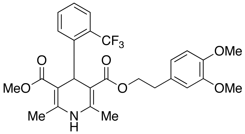 5-(3’,4’-Dimethoxyphenylethyl)ethyl 3-Methyl-1,4-Dihydro-2,6-dimethyl-4-(2’-trifluoromethyl)phenyl-pyridine-3,5’-dicarboxylate