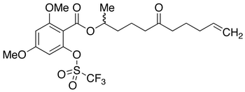 rac 2,4-Dimethoxy-6-[[(trifluoromethyl)sulfonyl]oxy]benzoic Acid 1-Methyl-5-oxo-9-decen-1-yl Ester