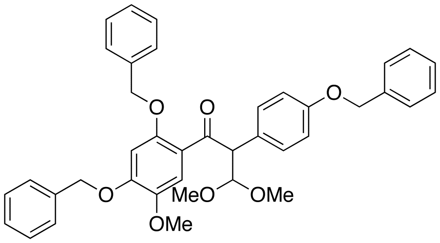 3,3-Dimethoxy-1-[5-methoxy-1,4-bis(phenylmethoxy)phenyl]-2-[4-(phenylmethoxy)phenyl]-1-propanone