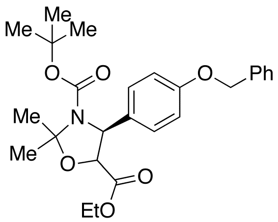 (4S,5R)-2,2-Dimethyl-4-[4-(phenylmethoxy)phenyl]-N-Dimethylethoxycarbonyl-3,5-oxazolidinecarboxylic Acid Ethyl Ester