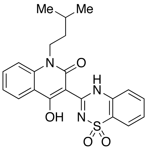 3-(1,1-Dioxo-1,4-dihydrobenzo[1,2,4]thiadiazin-3-yl)-4-hydroxy-1-(3-methylbutyl)-1H-quinolin-2-one