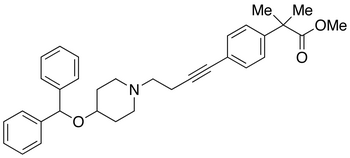 4-[4-[4-(Diphenylmethoxy)-1-piperidinyl]-1-butyne]-α,α-dimethyl-benzeneacetic Acid Methyl Ester