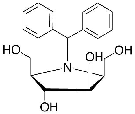 N-Diphenylmethyl 2,5-Anhydro-2,5-imino-D-glucitol