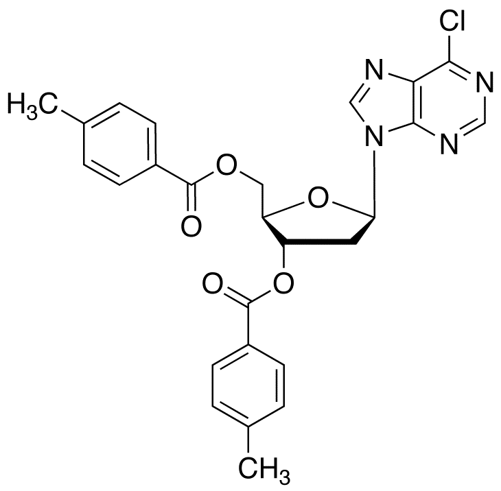 3,5-O-Ditoluoyl 6-Chloropurine-9-β-D-deoxyriboside