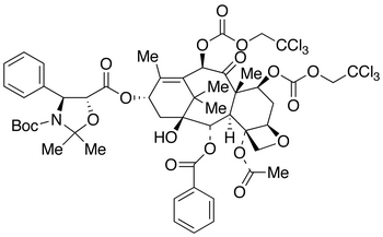 13-[[(3-N-Boc)-2,2-dimethyl-4S-phenyl-1,3-oxazolidin-5R-yl]formyl]-10-deacetyl-7,10-bis[[(2,2,2-trichloroethyl)oxy]carbonyl] Baccatin III