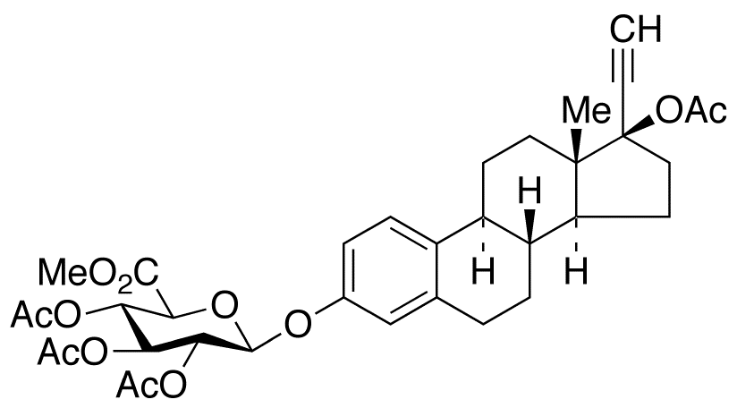 Ethynyl Estradiol 17-Acetate 3-(2’,3’,4’-Tri-O-acetyl)-β-D-glucuronide Methyl Ester