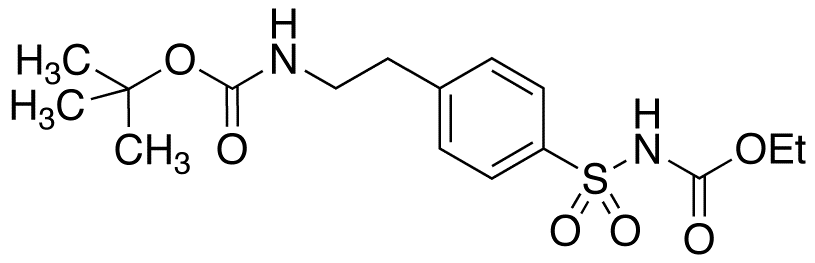Ethyl 4-(2-N-Boc-2-aminoethyl)benzenesulfonamide Carbamate