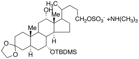 3,3-Ethylenedioxy-7-(TBDMS-oxy)-petromyzonal-24-sulfate, TMA Salt