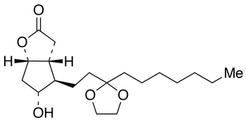 (3aR,4R,5R,6aS)-4-[3-(Ethyleneketal)decanyl]hexahydro-5-hydroxy-2H-cyclopenta[b]furan-2-one