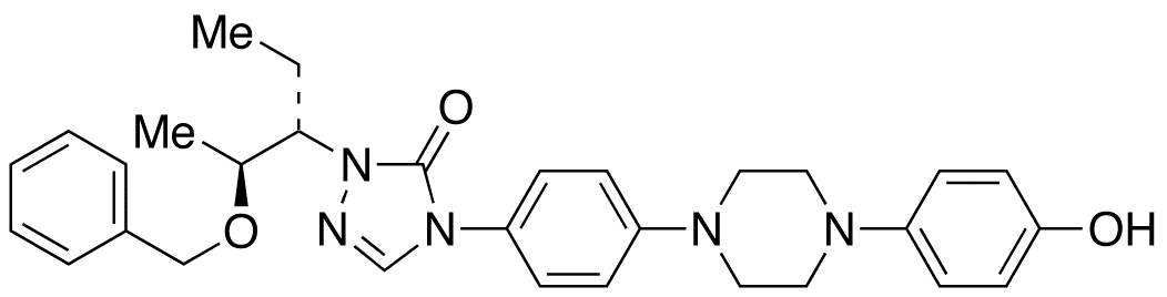 2-[(1S,2S)-1-Ethyl-2-(phenylmethoxy)propyl]-2,4-dihydro-4-[4-[4-(4-hydroxyphenyl)-1-piperazinyl]phenyl]-3H-1,2,4-triazol-3-one
