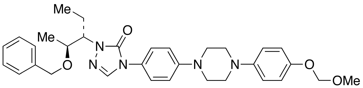 2-[(1S,2S)-1-Ethyl-2-(phenylmethoxy)propyl]-2,4-dihydro-4-[4-[4-(4-O-methoxymethyl-4-hydroxyphenyl)-1-piperazinyl]phenyl]-3H-1,2,4-triazol-3-one