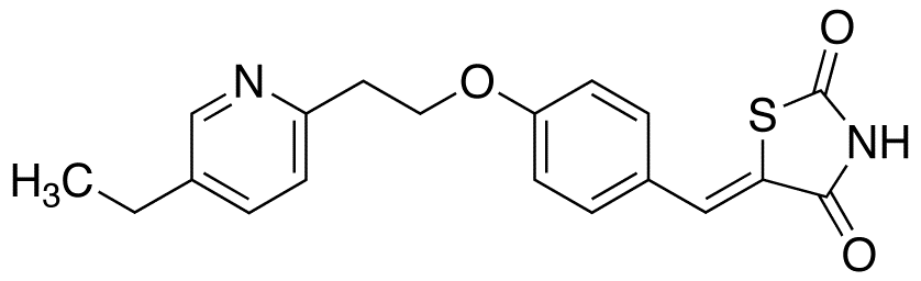 5-[[4-[2-(5-Ethyl-2-pyridinyl)ethoxy]phenyl]-methylene]-2,4-thiazolidinedione(Pioglitazone Impurity)