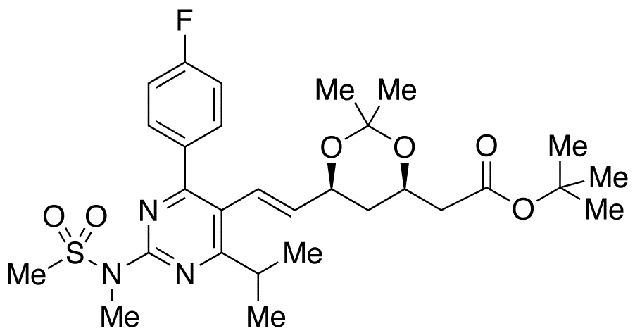 (4R,6S)-6-[(1E)-2-[4-(4-Fluorophenyl)-6-(1-methylethyl)-2-[methyl(methylsulfonyl)amino]-5-pyrimidinyl]ethenyl]-2,2-dimethyl-1,3-dioxane-4-acetic Acid 1,1-Dimethylethyl Ester