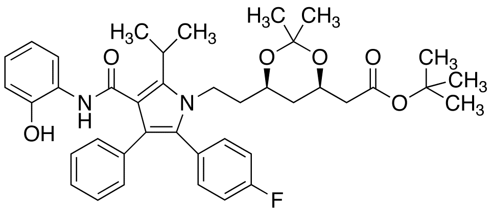 (6-[2-[2-(4-Fluoro-phenyl)-4-(2-hydroxy-phenylcarbamoyl)-5-isopropyl-3-phenyl-pyrrol-1-yl]-ethyl]-2,2-dimethyl-[1,3]-dioxane-4-yl)-acetic Acid, tert-Butyl Ester