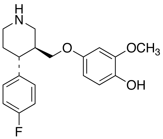 (-)-trans-4-[4-(4’-Fluorophenyl)-3-piperidinylmethoxy]-2-methoxyphenol(Paroxetine metabolite)
