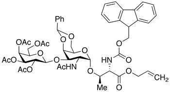 N-Fmoc-4,6-benzylidene-2’3’4’6’-tetra-O-acetyl T Epitope, Threonyl Allyl Ester