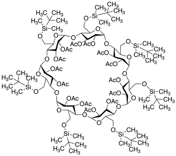 Heptakis(6-O-tert-butyldimethylsilyl)-β-cyclodextrin Tetradecaacetate