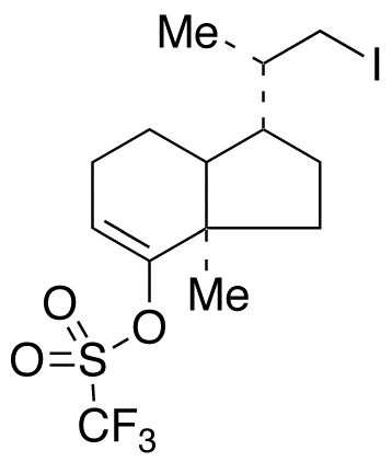 2,3,3a,6,7,7a-Hexahydro-2S,7a-dimethyl-4-hydroxy-indene-1R-(1’-iodo)ethane 4-O-Trifluoromethylsulfonate