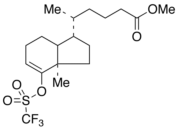 2,3,3a,6,7,7a-Hexahydro-5’,7a-dimethyl-4-hydroxy-indene-(1R)-1’-pentanoic Acid Methyl Ester 4-O-Trifluoromethanesulfonate
