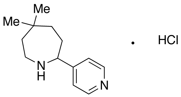 Hexahydro-5,5-dimethyl-2-(4-pyridinyl)-1H-azepine HCl