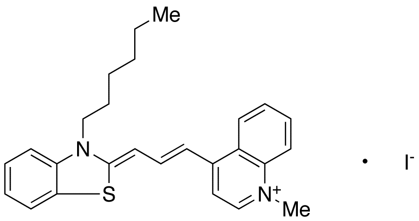 4-[3-(3-Hexyl-2(3H)-benzothiazolylidene)-1-propen-1-yl]-1-methyl-quinolinium Iodide