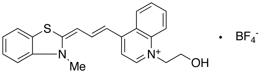 1-(2-Hydroxyethyl)-4-[3-(3-methyl-2(3H)-benzothiazolylidene)-1-propen-1-yl]quinolinium Tetrafluoroborate