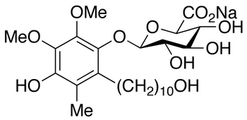4-Hydroxy-2-(10-hydroxydecyl)-5,6-dimethoxy-3-methylphenyl β-D-Glucuronide Monosodium Salt 