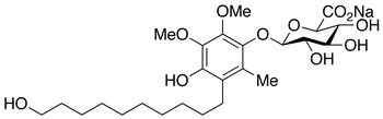 4-Hydroxy-3-(10-hydroxydecyl)-5,6-dimethoxy-2-methylphenyl β-D-Glucuronide Monosodium Salt 