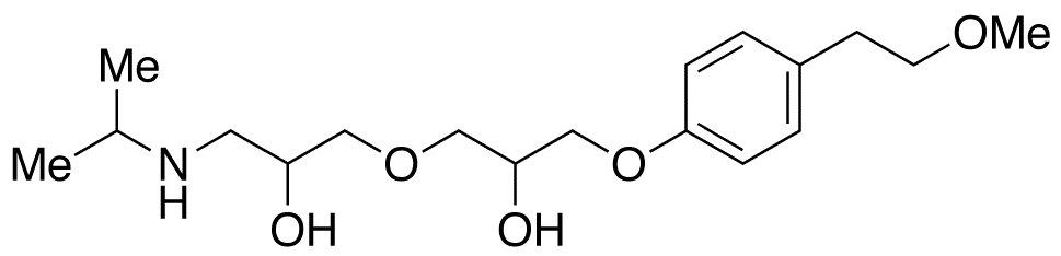 3-[2-Hydroxy-3-[4-(2-methoxyethyl)phenoxy]propoxy]-1-isopropylamino-2-propanol (Mixture of Diasteromers)(Metoprolol Impurity)