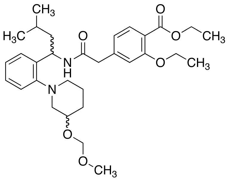 3’-Hydroxy-3’-O-methoxymethyl Repaglinide Ethyl Ester(Mixture of Diastereomers)