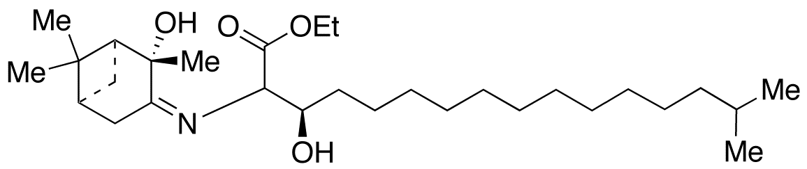 3-Hydroxy-2-[(E)-[(1S,2S,5S)-2-hydroxy-2,6,6-trimethylbicyclo[3.1.1]hept-3-ylidene]amino]-15-methyl-hexadecanoic Acid Ethyl Ester