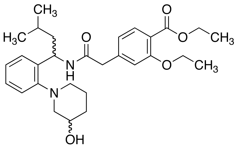 3’-Hydroxy Repaglinide Ethyl Ester(Mixture of Diastereomers)