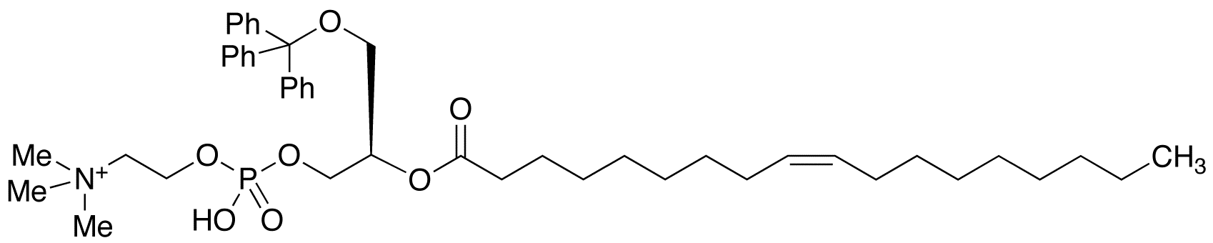 [R-(Z)]-4-Hydroxy-N,N,N-trimethyl-9-oxo-7-[(triphenylmethoxy)methyl]-3,5,8-trioxa-4-phosphahexacos-17-en-1-aminium 4-Oxide Inner Salt